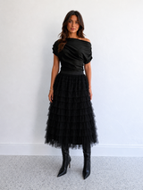 Sandy  ruffle tier skirt