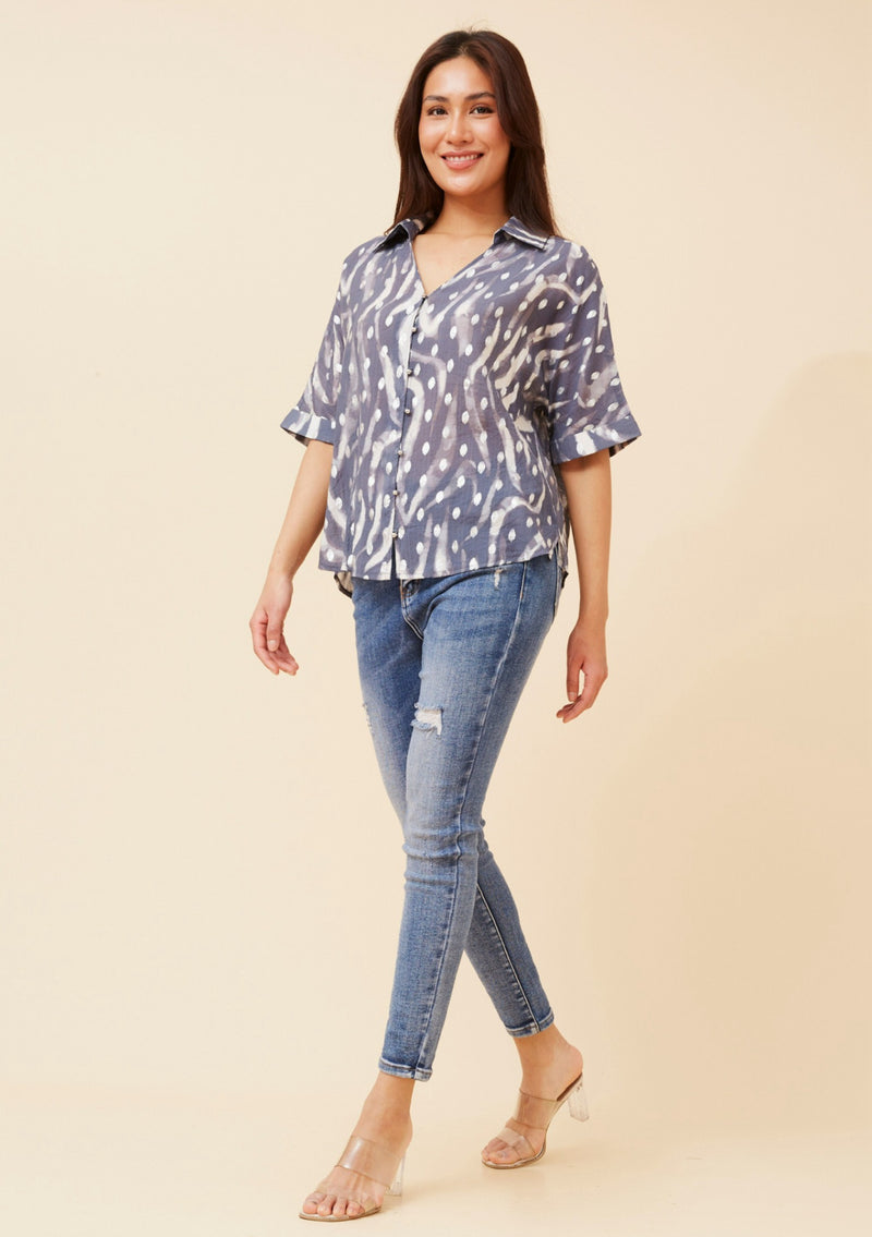 Gabriella shirt - Indigo