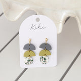 Green Terrazzo Earrings