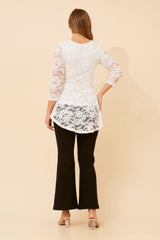 Sia peplum top - white