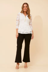 Sia peplum top - white