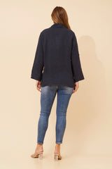 Penny linen jacket - Navy
