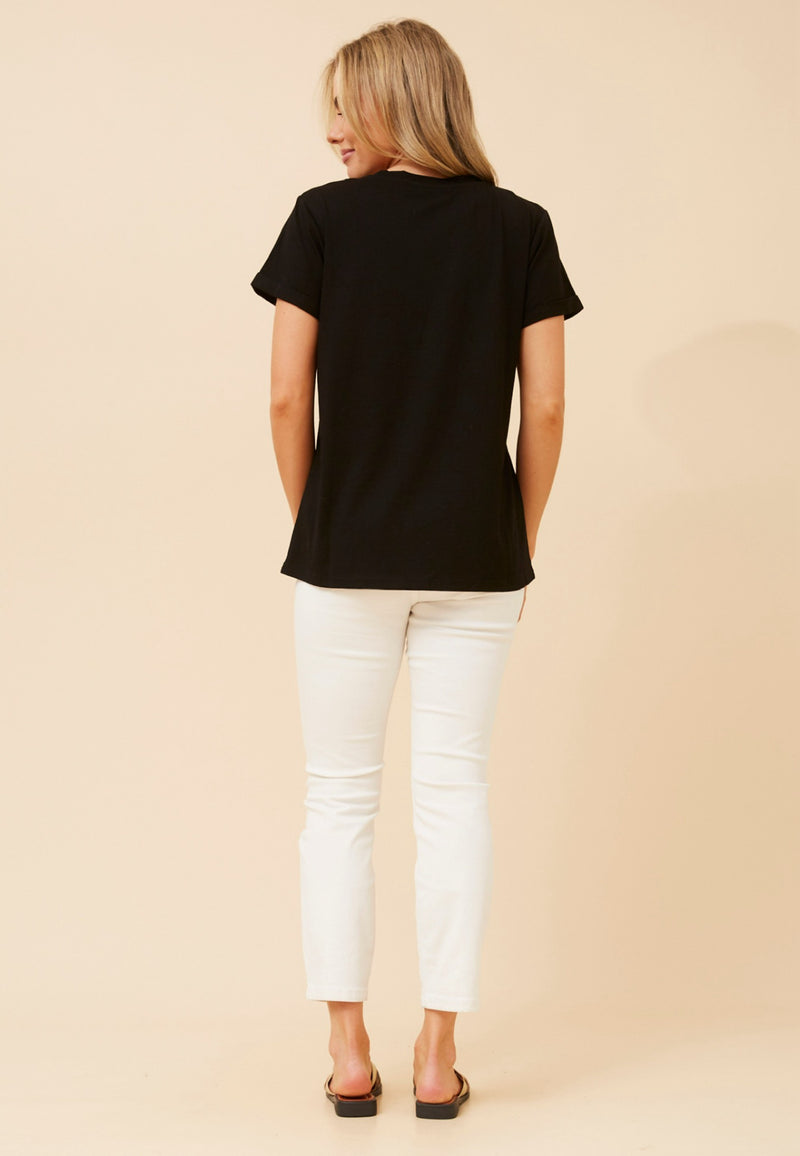 Queen bee tee -Black