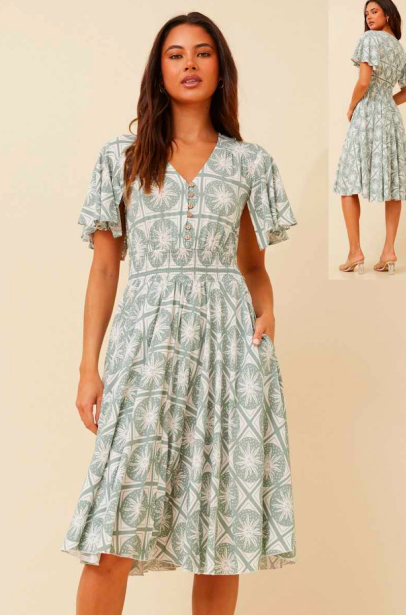 Madeline Dress - Sage