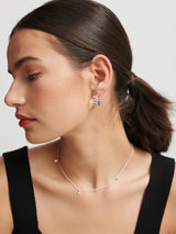 Sterling Silver Plated Loop Earrings