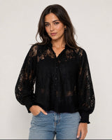 Gabby lace top - Black