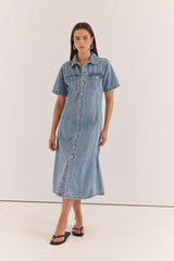 Kara Denim Midi Dress