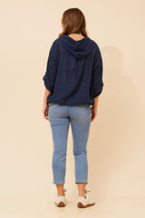 Fiona solid jacket - Navy