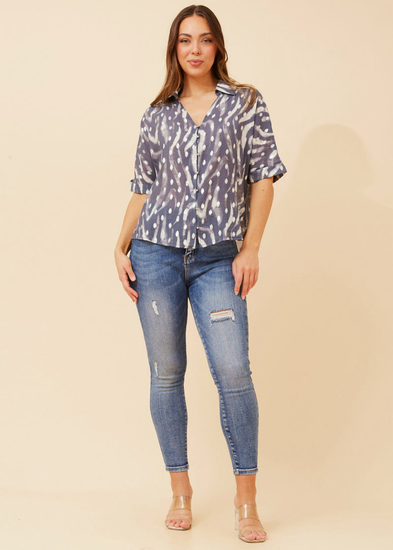 Gabriella shirt - Indigo