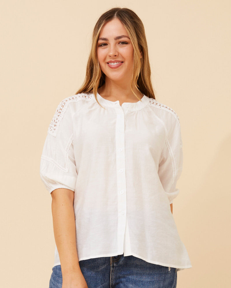 Capri top - white