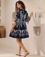 Mia babydoll dress - Navy