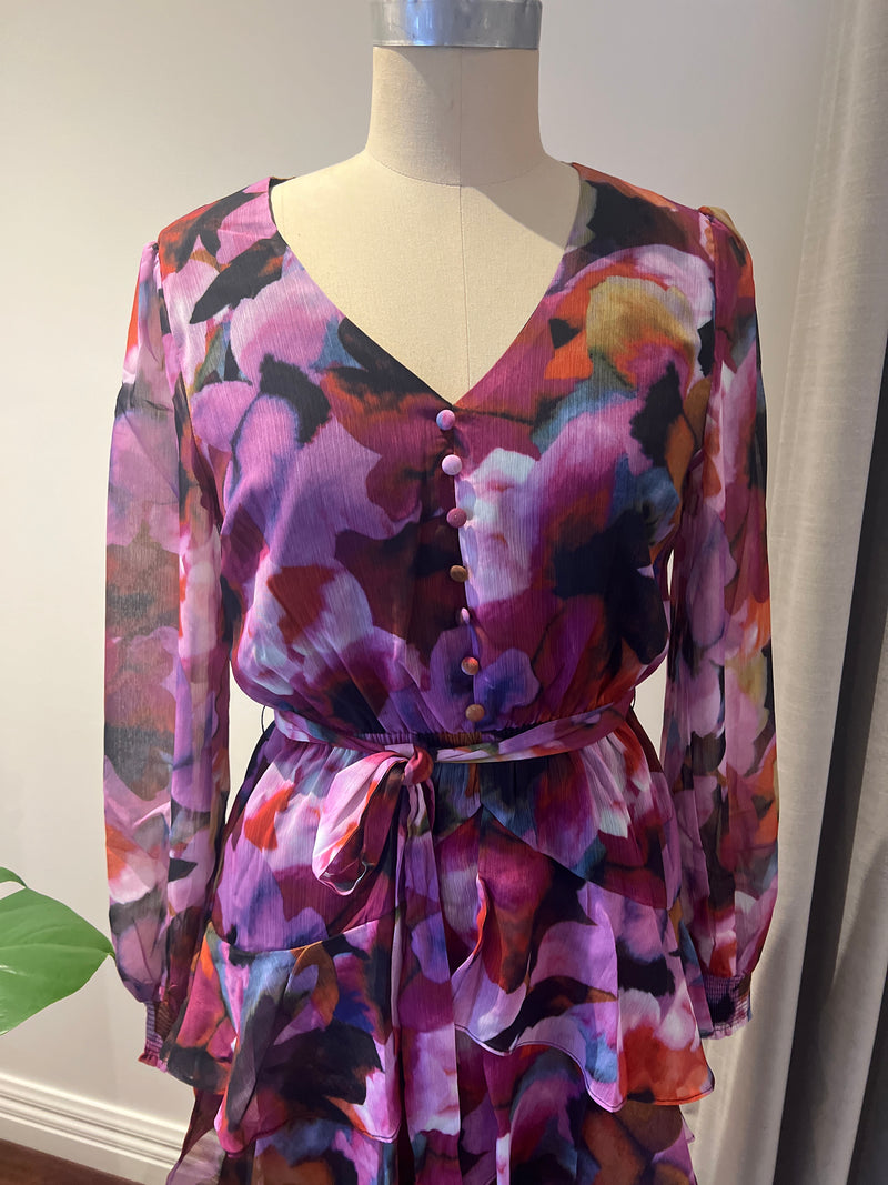 Sally dress- multi pink