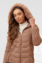 Bella puffer jacket - Latte