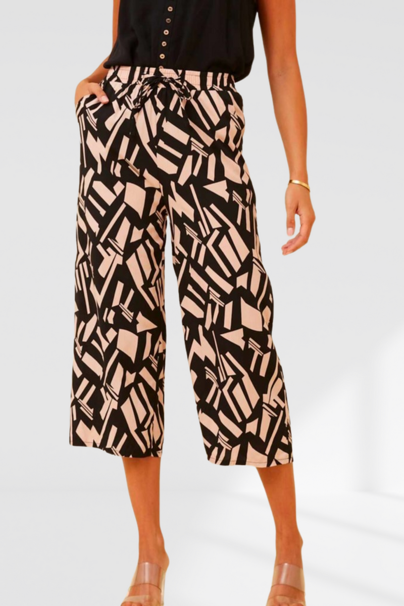 Emery Pants - Abstract Black/Nude