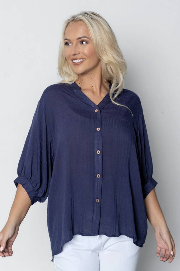Suzanna shirt - Navy