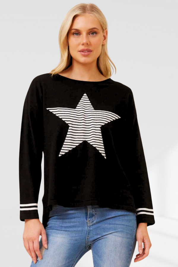 Star Knit - Black