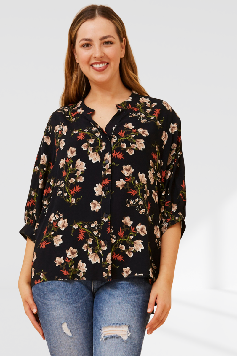Florence top - multi navy