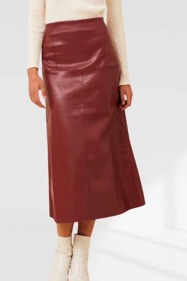 Fifi pleather skirt - Red Dahlia