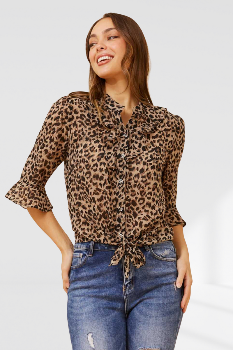 Honey top - animal print