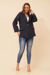 Penny linen jacket - Navy
