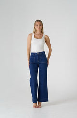 Jasmine wide leg jeans - dark wash - 7156