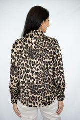 Buttoned Blouse - Leopard
