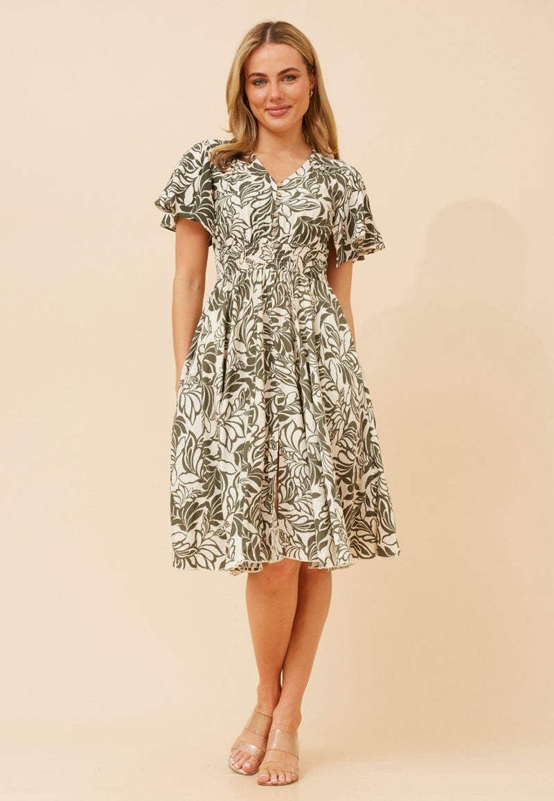 Eliana dress - khaki