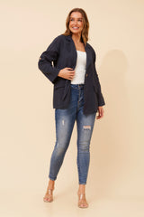 Penny linen jacket - Navy