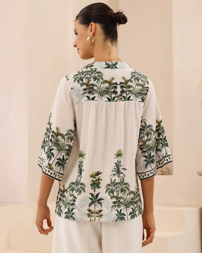 Gabby top - Tropical print
