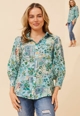 Margot shirt - multi green