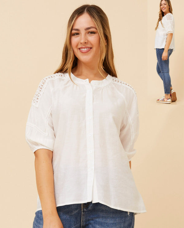 Capri top - white