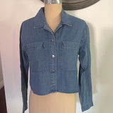 Crop denim jacket