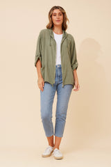 Fiona solid jacket - khaki