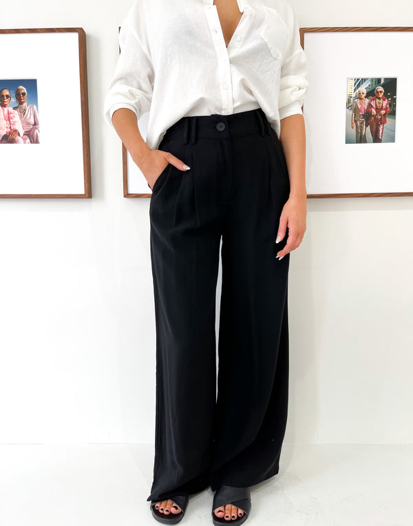 Leah wide leg pants - Black