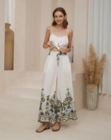 Gabby wide leg pants - Tropical