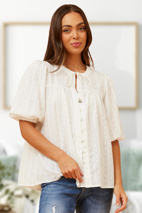 Kia Embroidered Top