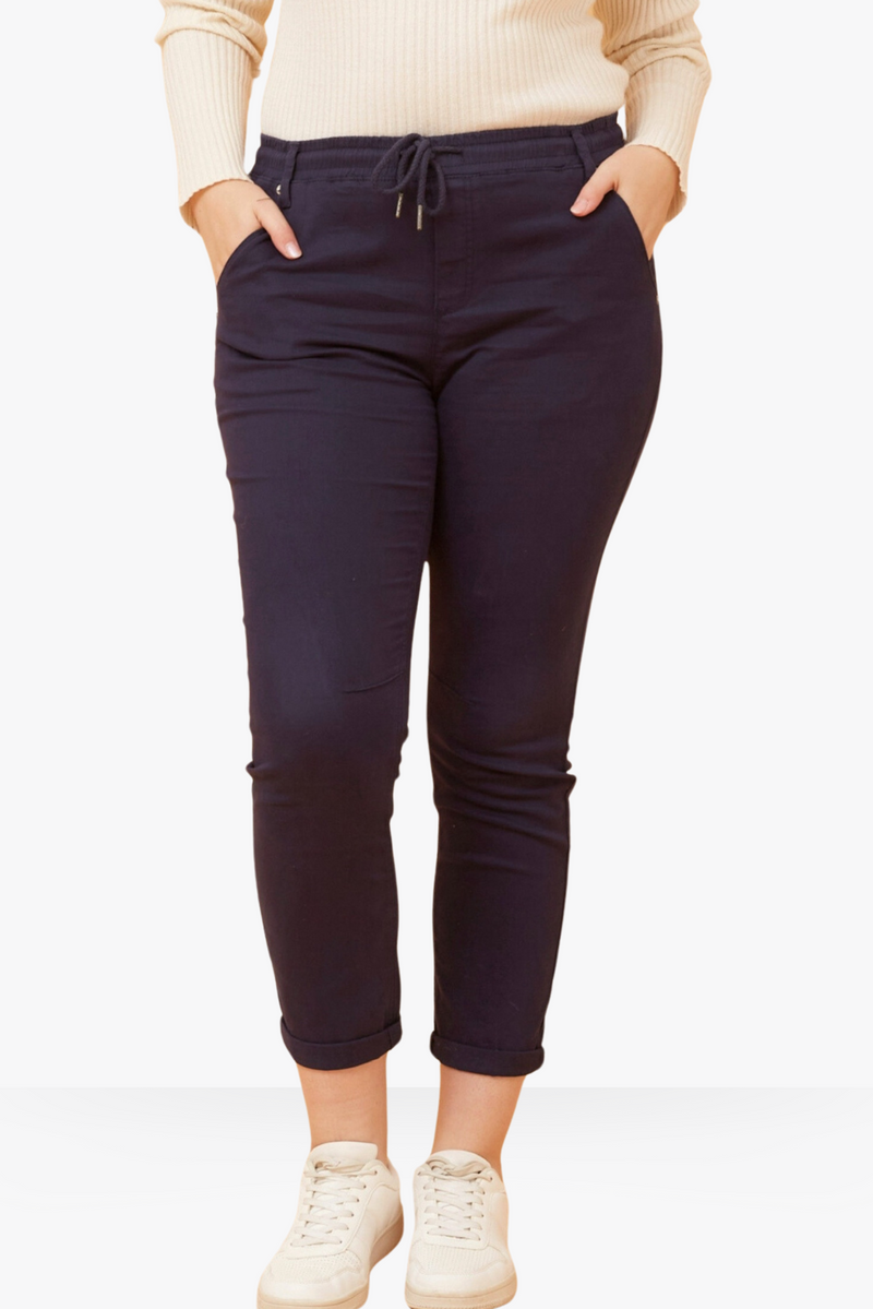 Sadie full length pants - Navy