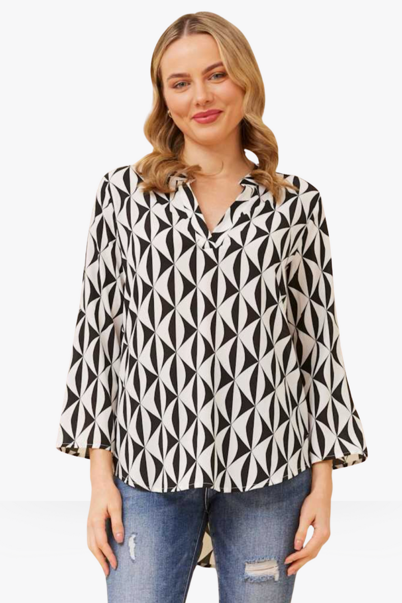 Germain top - Black and white