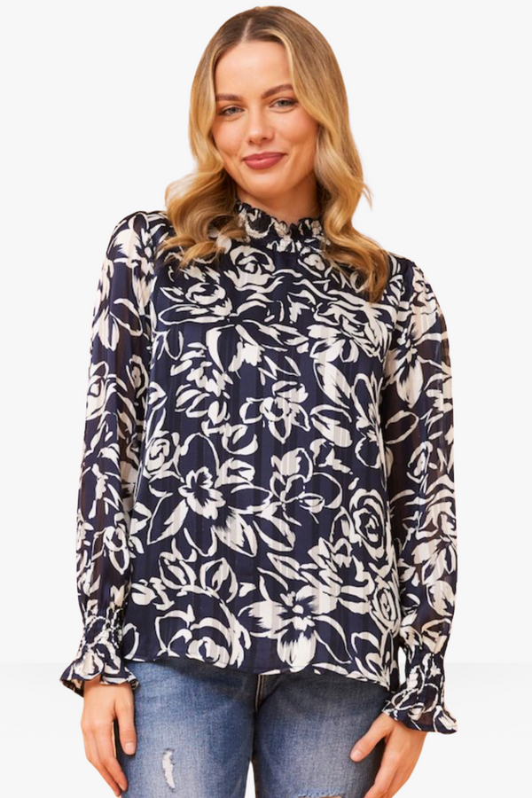 Milla top - navy