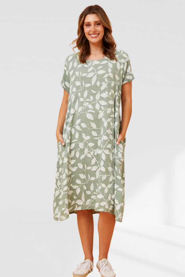 Jemma dress -Sage