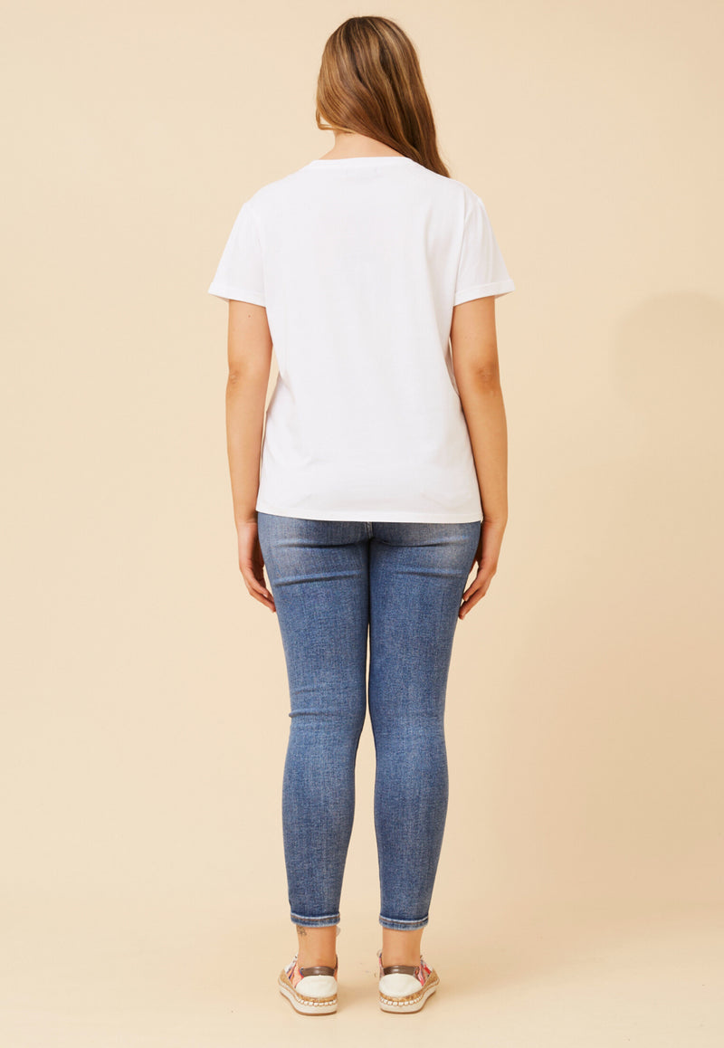 Queen bee tee - white