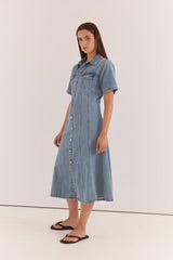 Kara Denim Midi Dress