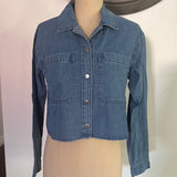 Crop denim jacket