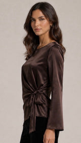 Shae satin top - shot