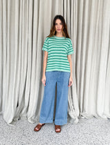 Sav knit - green stripe