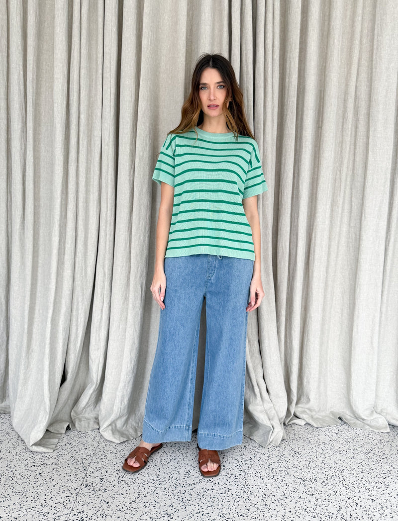 Sav knit - green stripe