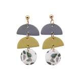 Green Terrazzo Earrings