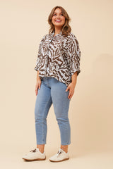 Stella  shirt - chocolate
