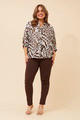 Stella  shirt - chocolate