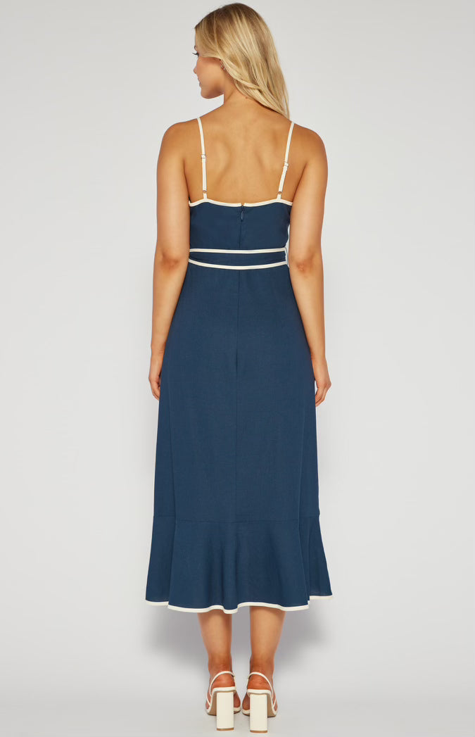 Willow Dress - Navy - Size 8